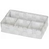 WENKO Organiseur Salle De Bain Adria Petit, Rangement Salle De Bain 4 Compartiments, Polypropylène, 26x17x6.5 Cm, Blanc -Petit rangement Soldes Magasin 6595358 1
