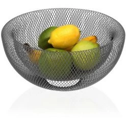 BRICOMARTEAU Coupe à Fruits Versa Gris Acier Fer (15 Cm)