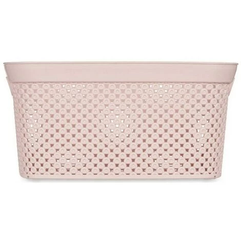 BRICOMARTEAU Panier Rose Plastique (24 X 17 X 35 Cm) 4 BRICOMARTEAU Panier Rose Plastique (24 X 17 X 35 Cm) – Image 2