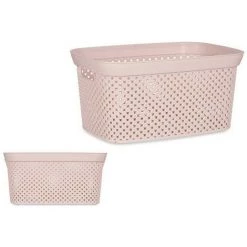 BRICOMARTEAU Panier Rose Plastique (24 X 17 X 35 Cm) 7 BRICOMARTEAU Panier Rose Plastique (24 X 17 X 35 Cm) -Petit rangement Soldes Magasin 65995930 3