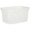 BRICOMARTEAU Panier Blanc Plastique (24 X 17 X 35 Cm) 2 BRICOMARTEAU Panier Blanc Plastique (24 X 17 X 35 Cm) -Petit rangement Soldes Magasin 65995988 1