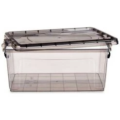 BRICOMARTEAU Boîte De Rangement Avec Couvercle Anthracite Plastique (32 X 20,5 X 50 Cm) -Petit rangement Soldes Magasin 65996500 3