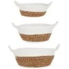 BRICOMARTEAU Set De Basket Blanc/Marron Algues Marines (3 Pcs)