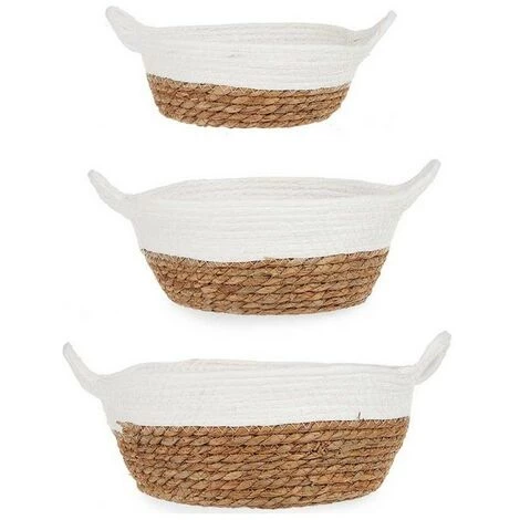 BRICOMARTEAU Set De Basket Blanc/Marron Algues Marines (3 Pcs) 3 BRICOMARTEAU Set De Basket Blanc/Marron Algues Marines (3 Pcs)