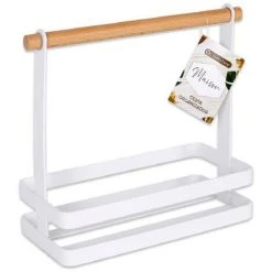 BRICOMARTEAU Panier Multi-usages Confortime Maison Blanc (15 X 15 X 30 Cm)