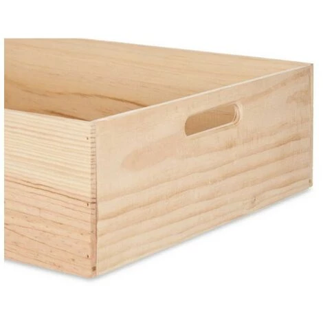 BRICOMARTEAU Boîte Multiusage Naturel Bois De Pin (40 X 14 X 60 Cm) 4 BRICOMARTEAU Boîte Multiusage Naturel Bois De Pin (40 X 14 X 60 Cm) – Image 2