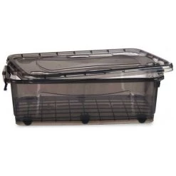BRICOMARTEAU Boîte De Rangement Avec Des Roues Anthracite Plastique (40 X 20,5 X 63 Cm) -Petit rangement Soldes Magasin 66007378 3