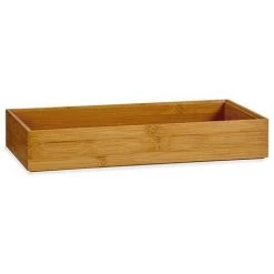 BRICOMARTEAU Organisateur De Tiroir Marron Empilable Bambou (15 X 5 X 30 Cm)
