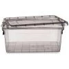 BRICOMARTEAU Boîte De Rangement Avec Couvercle Anthracite Plastique (27,5 X 18 X 42,5 Cm) -Petit rangement Soldes Magasin 66007868 1