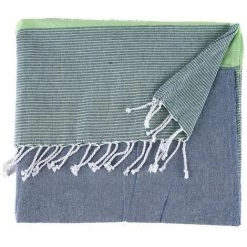 BRICOMARTEAU Foulard Multi-usages Rayures Vert (170 X 90 Cm)