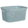 BRICOMARTEAU Panier Gris Plastique (13,7 X 19,5 X 27,3 Cm) -Petit rangement Soldes Magasin 66008105 1