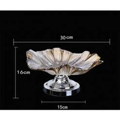 Verre Cristal Corbeille à Fruits, Table Grande Porte-Fruits Grande Porte-Fruits Corbeille à Fruits Design Corbeille Coupe à Fruits,15x16x30cm/6x6x12inch Ephé -Petit rangement Soldes Magasin 66085723 2