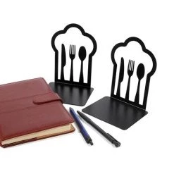 LTS FAFA Serre-livres En Métal, Supports D'étagère épais, Cuillères Nuage, Serre-livres De Recettes, Serre-livres D'étagère -Petit rangement Soldes Magasin 66092991 3