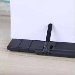 LTS FAFA Étagère En Métal Noir Une Pièce - Étagère Portable Pliable Pour La Lecture - Support Réglable Pour Livres De Cuisine Ou Cahiers - Bureau -Petit rangement Soldes Magasin 66093329 5