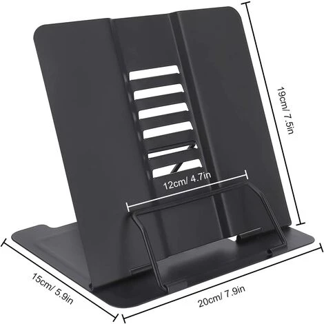 DENUOTOP Support De Lecture, Livre Stand Pour Livre De Cuisine, Porte-Livre En Métal Pliable Enfant Pour Recette, Manuel, Partitions, Tablature, IPad, Peinture, Document, 6 Angle Réglable Et Pliable 7 DENUOTOP Support De Lecture, Livre Stand Pour Livre De Cuisine, Porte-Livre En Métal Pliable Enfant Pour Recette, Manuel, Partitions, Tablature, IPad, Peinture, Document, 6 Angle Réglable Et Pliable – Image 5