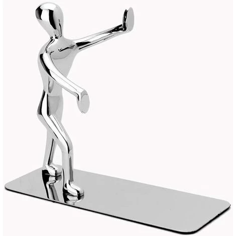 FVO Livres En Acier Inoxydable – Serre-livres Robustes Kung Fu Man, Antidérapants Et Humanoïdes Pour La Maison, Le Bureau, La Bibliothèque, L'école, Les Serre-livres Décoratifs (1 Paire) 4 FVO Livres En Acier Inoxydable – Serre-livres Robustes Kung Fu Man, Antidérapants Et Humanoïdes Pour La Maison, Le Bureau, La Bibliothèque, L'école, Les Serre-livres Décoratifs (1 Paire) – Image 2