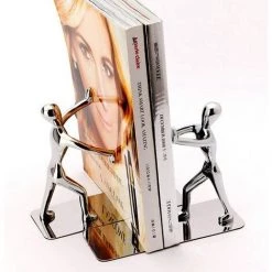 FVO Livres En Acier Inoxydable – Serre-livres Robustes Kung Fu Man, Antidérapants Et Humanoïdes Pour La Maison, Le Bureau, La Bibliothèque, L'école, Les Serre-livres Décoratifs (1 Paire) 9 FVO Livres En Acier Inoxydable – Serre-livres Robustes Kung Fu Man, Antidérapants Et Humanoïdes Pour La Maison, Le Bureau, La Bibliothèque, L'école, Les Serre-livres Décoratifs (1 Paire) -Petit rangement Soldes Magasin 66307776 3
