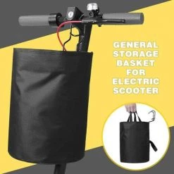 PERLE RARE Panier De Rangement Pour Scooter électrique Panier De Rangement Portable En Tissu Oxford Avec Crochet Universel Fermeture à Glissière Pliable -Petit rangement Soldes Magasin 66331641 5