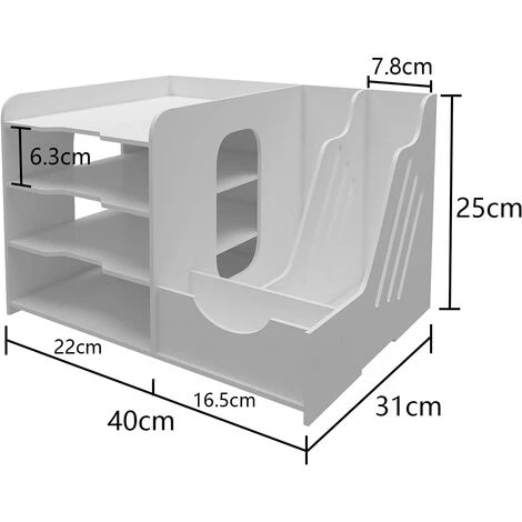 LTS FAFA Fournitures De Bureau Porte-revues Porte-fichiers De Stockage De Bureau Organisateur De Fichiers Bac à Lettres A4 Papier Livre Cahier Papeterie étudiant Maison 5 LTS FAFA Fournitures De Bureau Porte-revues Porte-fichiers De Stockage De Bureau Organisateur De Fichiers Bac à Lettres A4 Papier Livre Cahier Papeterie étudiant Maison – Image 3