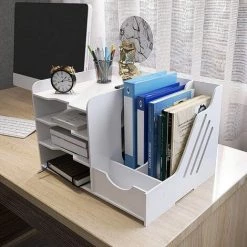 LTS FAFA Fournitures De Bureau Porte-revues Porte-fichiers De Stockage De Bureau Organisateur De Fichiers Bac à Lettres A4 Papier Livre Cahier Papeterie étudiant Maison 11 LTS FAFA Fournitures De Bureau Porte-revues Porte-fichiers De Stockage De Bureau Organisateur De Fichiers Bac à Lettres A4 Papier Livre Cahier Papeterie étudiant Maison -Petit rangement Soldes Magasin 66347460 5