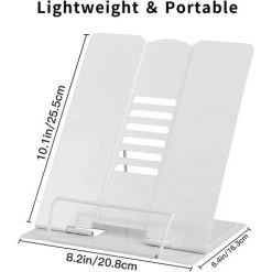 LTS FAFA 1pc Grand Support De Lecture Métal, Support De Livre De Cuisine Réglable,Pliable Porte-Livre Pour Tablette, Recette, Manuel, Partitions, Tablature, IPad, Peinture De Livre Lecture(Couleur Aléatoire) -Petit rangement Soldes Magasin 66347505 2