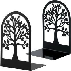 Cisea Serre-livres En Métal Pour Livres, Séparateurs De Livres De Bureau, D'école Et De Maison, CD, Porte-fichiers De Bureau (1 Paire)