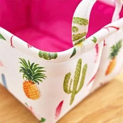 BF Panier à Linge Pliable Grande Boîte De Rangement Carrée En Coton Boîte De Rangement Pour Motif Flamant Rose à La Maison -Petit rangement Soldes Magasin 66353709 3