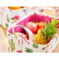 BF Panier à Linge Pliable Grande Boîte De Rangement Carrée En Coton Boîte De Rangement Pour Motif Flamant Rose à La Maison -Petit rangement Soldes Magasin 66353709 4