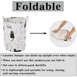 BF Seau De Rangement Tissu Coton Lin Panier à Linge Sale Grande Boîte De Rangement Pliable étanche 8 BF Seau De Rangement Tissu Coton Lin Panier à Linge Sale Grande Boîte De Rangement Pliable étanche -Petit rangement Soldes Magasin 66353873 3