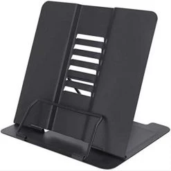 Support De Lecture, Porte-Livre Chevalet En Métal Multifonction, Portable Réglable Support Livre En Métal, Pour Livres/Téléphone Portable Porte-Copie Chevalet Pupitre Stand, Noir, 2O0*188*150mm,Adélala