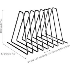 BRIDAY Tyelany Serre-livres Robustes, Serre-livres Rétractable Triangulaire 1 Pièce, Serre-livres En Métal, Extrémités De Livre Créatives, Pas Facile à Décolorer, Durable, Pour Lécole, Maison, Bureau (Noir) -Petit rangement Soldes Magasin 66437593 3