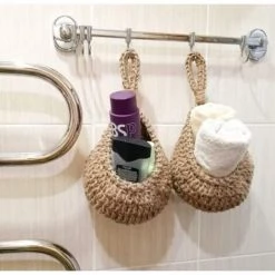 OUSUDELA Paniers De Fruits Et Légumes Suspendus Au Mur, Corbeille De Fruits Ou De Légumes Tissée à La Main En Forme De Goutte D'eau De Jute, Panier De Rangement Suspendu De Cuisine (S) -Petit rangement Soldes Magasin 66651945 3