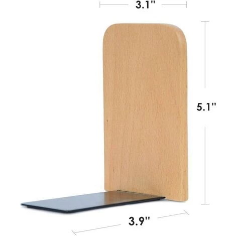 HELLO KITTY BAIN Serre-livres En Bois, Paquet De 1 Paire, Antidérapant, Hêtre Allemand, étagère De Bureau (en Bois, 5,1x3,1x4 Pouces) 4 HELLO KITTY BAIN Serre-livres En Bois, Paquet De 1 Paire, Antidérapant, Hêtre Allemand, étagère De Bureau (en Bois, 5,1x3,1x4 Pouces) – Image 2