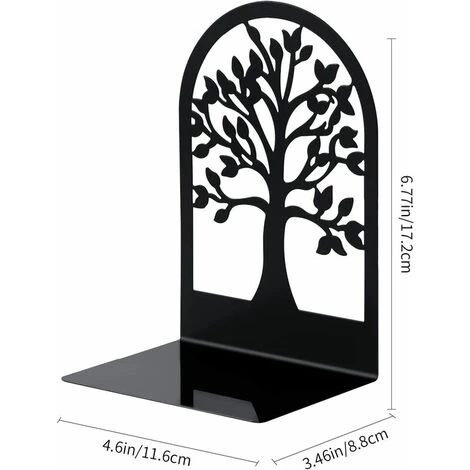 PREMIER Serre-Livre En Métal Pour Livres, Anti-Rayures Porte-Livres Pour Bureau, Ecole Et Maison, Séparateurs De Livres, CD, Porte-Dossier Pour Bureaux(1 Paires) 4 PREMIER Serre-Livre En Métal Pour Livres, Anti-Rayures Porte-Livres Pour Bureau, Ecole Et Maison, Séparateurs De Livres, CD, Porte-Dossier Pour Bureaux(1 Paires) – Image 2