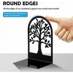 PREMIER Serre-Livre En Métal Pour Livres, Anti-Rayures Porte-Livres Pour Bureau, Ecole Et Maison, Séparateurs De Livres, CD, Porte-Dossier Pour Bureaux(1 Paires) 9 PREMIER Serre-Livre En Métal Pour Livres, Anti-Rayures Porte-Livres Pour Bureau, Ecole Et Maison, Séparateurs De Livres, CD, Porte-Dossier Pour Bureaux(1 Paires) -Petit rangement Soldes Magasin 66799676 3