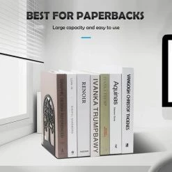 PREMIER Serre-Livre En Métal Pour Livres, Anti-Rayures Porte-Livres Pour Bureau, Ecole Et Maison, Séparateurs De Livres, CD, Porte-Dossier Pour Bureaux(1 Paires) 11 PREMIER Serre-Livre En Métal Pour Livres, Anti-Rayures Porte-Livres Pour Bureau, Ecole Et Maison, Séparateurs De Livres, CD, Porte-Dossier Pour Bureaux(1 Paires) -Petit rangement Soldes Magasin 66799676 5