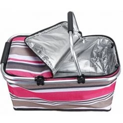 OCXIN 30L Pliable Pique-Nique Panier Isolé Glacière Panier De Rangement Grande Capacité Pique-Nique Sac Isolation Chaleur Et Fraîcheur Tissu Oxford Imperméable Pour Camping Panique 18''11''9.4'' -Petit rangement Soldes Magasin 66859802 4