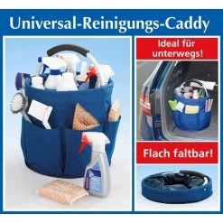 OCXIN Chariot De Nettoyage Universel - Organisateur Pour Ustensiles De Nettoyage, Centre De Nettoyage, Polyester, 28 X 26,5 X 28 Cm, Bleu -Petit rangement Soldes Magasin 66860094 5