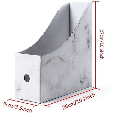 Cisea Paquet De 5 Porte-revues, Boîte De Porte-revues De Fichier Pour Le Stockage Organisateur Fichier A4 Livre De Magazines En Papier (blanc) 5 Cisea Paquet De 5 Porte-revues, Boîte De Porte-revues De Fichier Pour Le Stockage Organisateur Fichier A4 Livre De Magazines En Papier (blanc) â Image 3