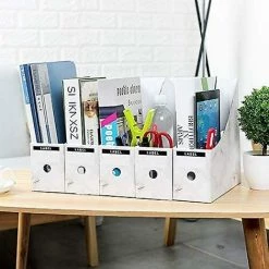 Cisea Paquet De 5 Porte-revues, Boîte De Porte-revues De Fichier Pour Le Stockage Organisateur Fichier A4 Livre De Magazines En Papier (blanc) 10 Cisea Paquet De 5 Porte-revues, Boîte De Porte-revues De Fichier Pour Le Stockage Organisateur Fichier A4 Livre De Magazines En Papier (blanc) -Petit rangement Soldes Magasin 66862514 4