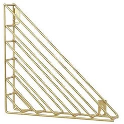 Cisea Porte-journaux Mural à Géométrie Nordique - Porte-revues - Pour Salle De Bain, Bureau Et Entrée - Fer (or)