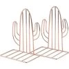 Cisea Serre-livres En Métal, 1 Paire De Serre-livres Pour Enfants, Serre-livres Design Cactus Pour Bureau, Décoration, étagère (or Rose) -Petit rangement Soldes Magasin 66862770 1
