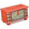 LES TENDANCES Coffre De Rangement Oriental Manguier Massif Rouge Pinkie -Petit rangement Soldes Magasin 66880929 1