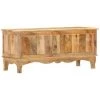 LES TENDANCES Boîte De Rangement 100x38x45 Cm Bois De Manguier Solide -Petit rangement Soldes Magasin 66883645 1