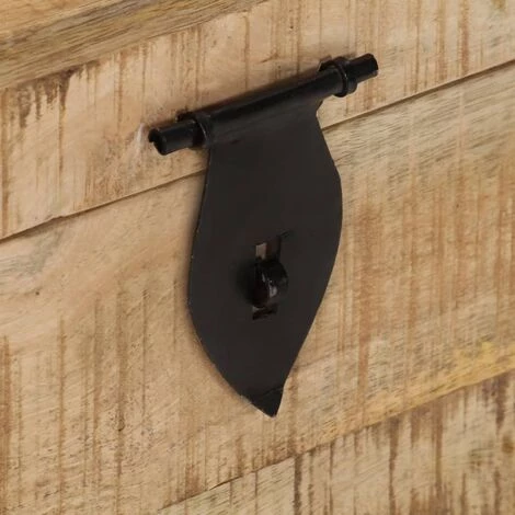 LES TENDANCES Coffre De Rangement Bois Massif Solide De Manguier 4 LES TENDANCES Coffre De Rangement Bois Massif Solide De Manguier – Image 2