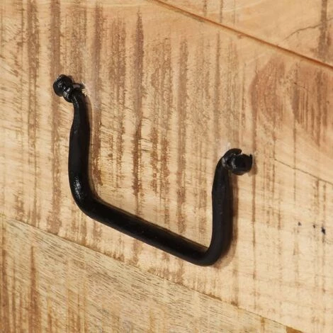 LES TENDANCES Coffre De Rangement Bois Massif Solide De Manguier 5 LES TENDANCES Coffre De Rangement Bois Massif Solide De Manguier – Image 3