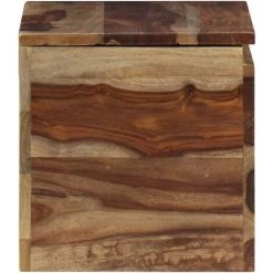 LES TENDANCES Coffre De Rangement 57 X 30 X 30 Cm Bois Massif De Sesham -Petit rangement Soldes Magasin 66920410 4