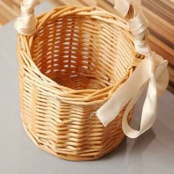 Cisea Panier De Pique-nique/corbeille De Fruits/emballage, Hélice, Panier De Rangement Décoratif Avec Ruban Weii 8 Cisea Panier De Pique-nique/corbeille De Fruits/emballage, Hélice, Panier De Rangement Décoratif Avec Ruban Weii -Petit rangement Soldes Magasin 67025077 3