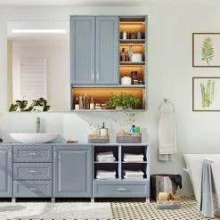 Relaxdays Panier De Rangement Bambou Et Tissu, Lot De 3, Corbeilles Salle De Bain, 3 Tailles Différentes, Gris/beige 9 Relaxdays Panier De Rangement Bambou Et Tissu, Lot De 3, Corbeilles Salle De Bain, 3 Tailles Différentes, Gris/beige -Petit rangement Soldes Magasin 67143527 3