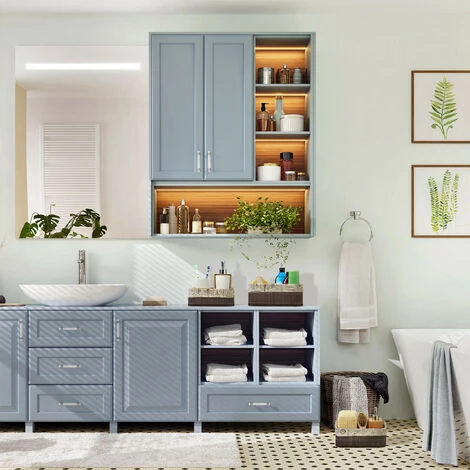 Relaxdays Panier De Rangement Bambou Et Tissu, Lot De 3, Corbeilles Salle De Bain, 3 Tailles Différentes, Marron/beige 5 Relaxdays Panier De Rangement Bambou Et Tissu, Lot De 3, Corbeilles Salle De Bain, 3 Tailles Différentes, Marron/beige – Image 3